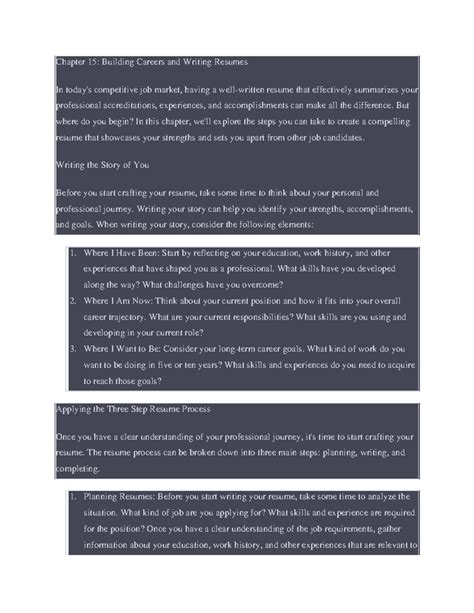 which of the following is true of resumes|Chapter 15: Building careers and writing resumes Flashcards.